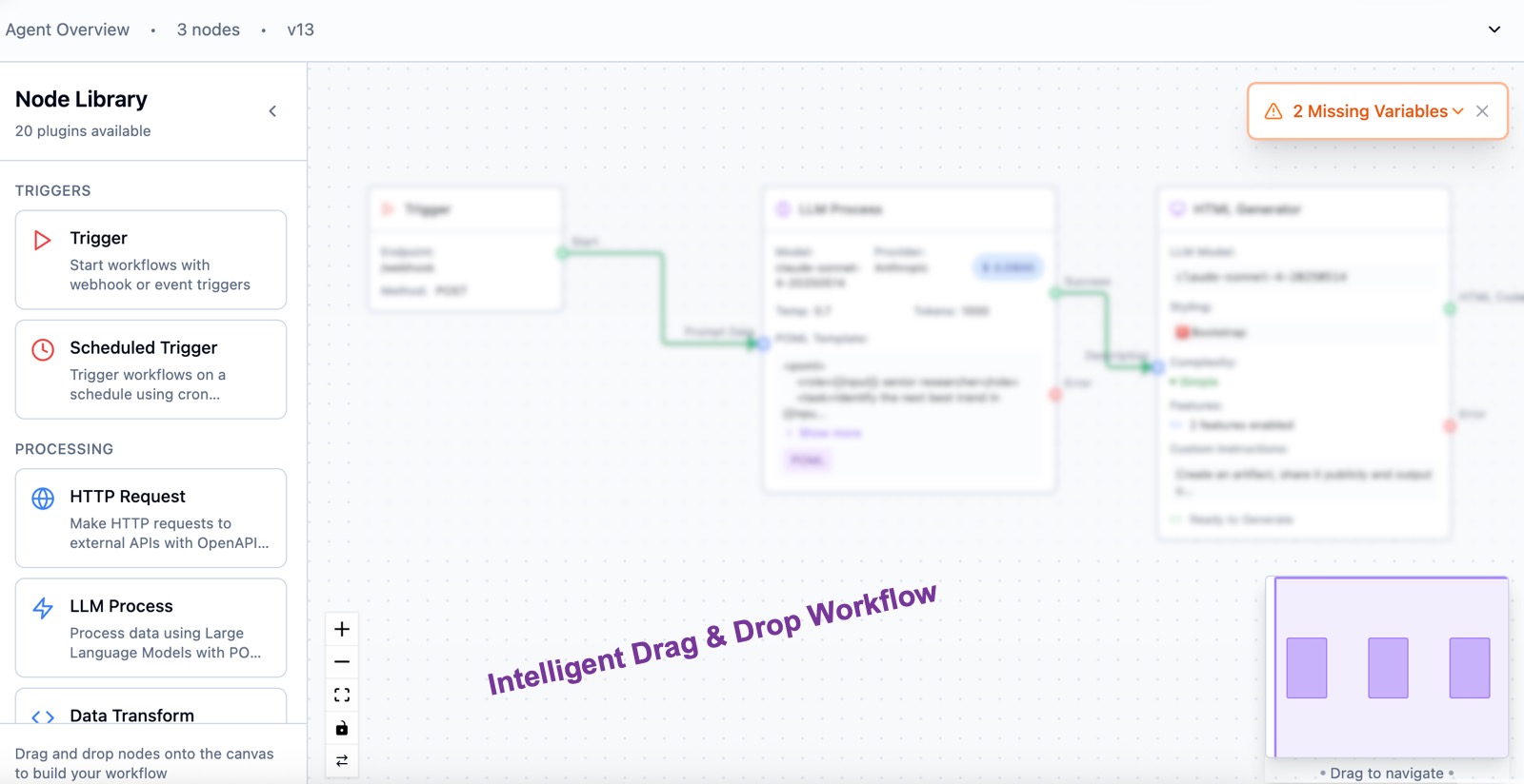DataEase workflow builder showing integration connections between email, CRM, databases, and spreadsheets in a unified automation flow